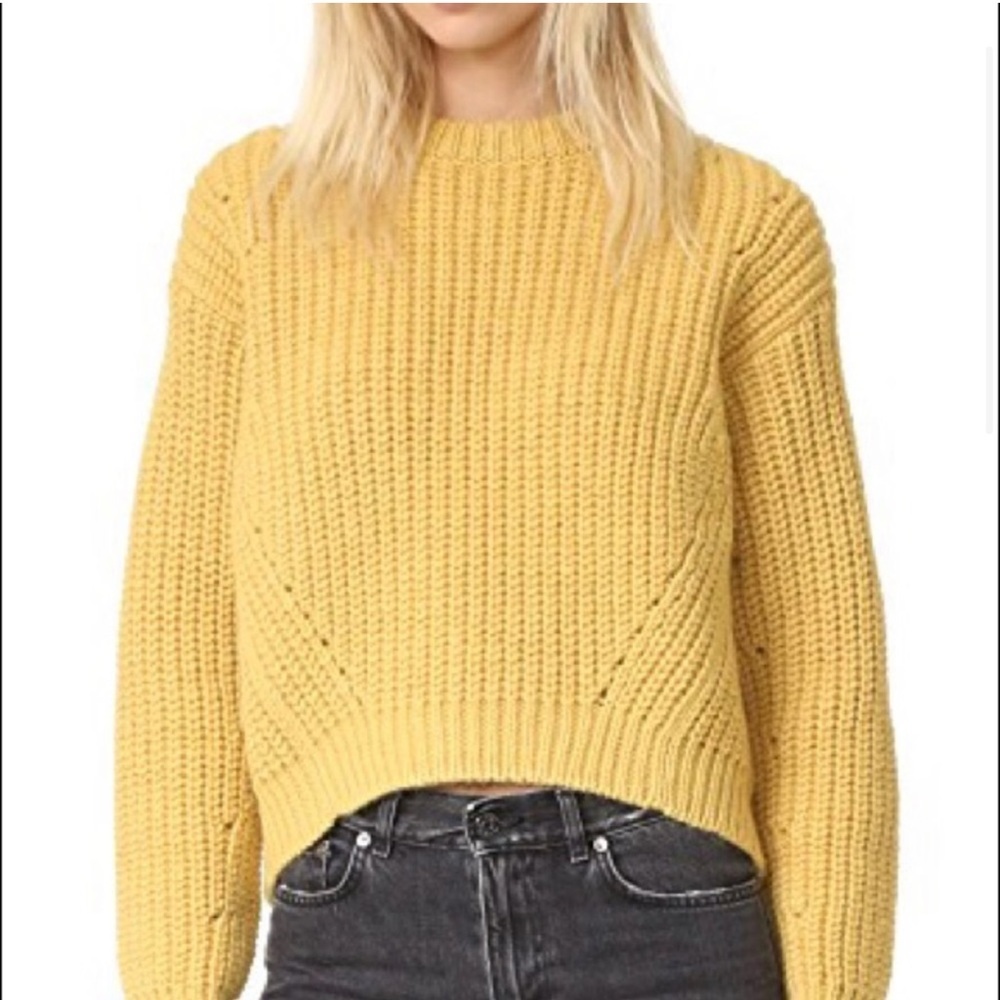 Acne Studios Yellow Chunky Sweater Hira